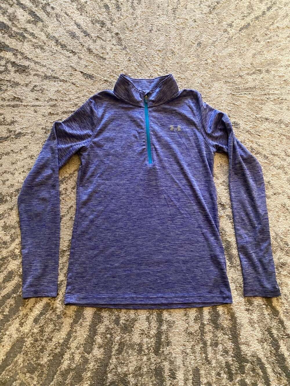 Under Armour HeatGear Tech 1/2 Zip Long Sleeve Athletic Pullover Youth Large